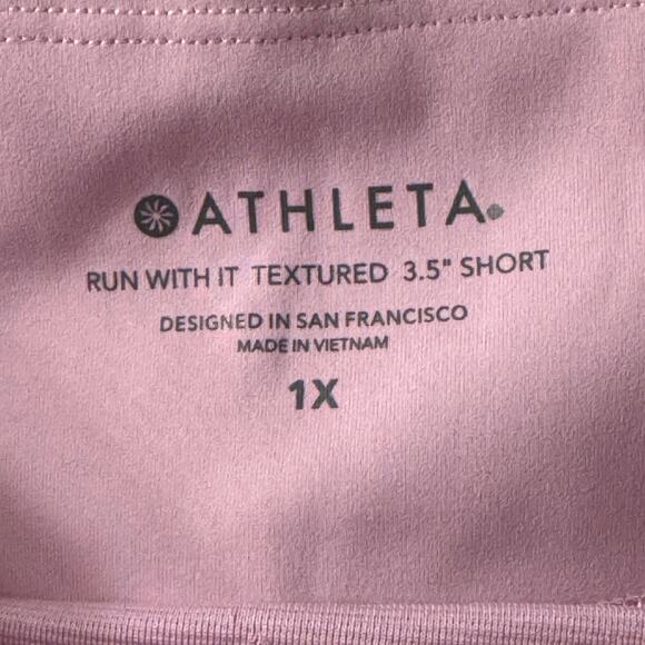 Athleta 1X-Large Run With It Split Shorts Space-Dye Quick-Dry Wicking Briefs New - Picture 5 of 7